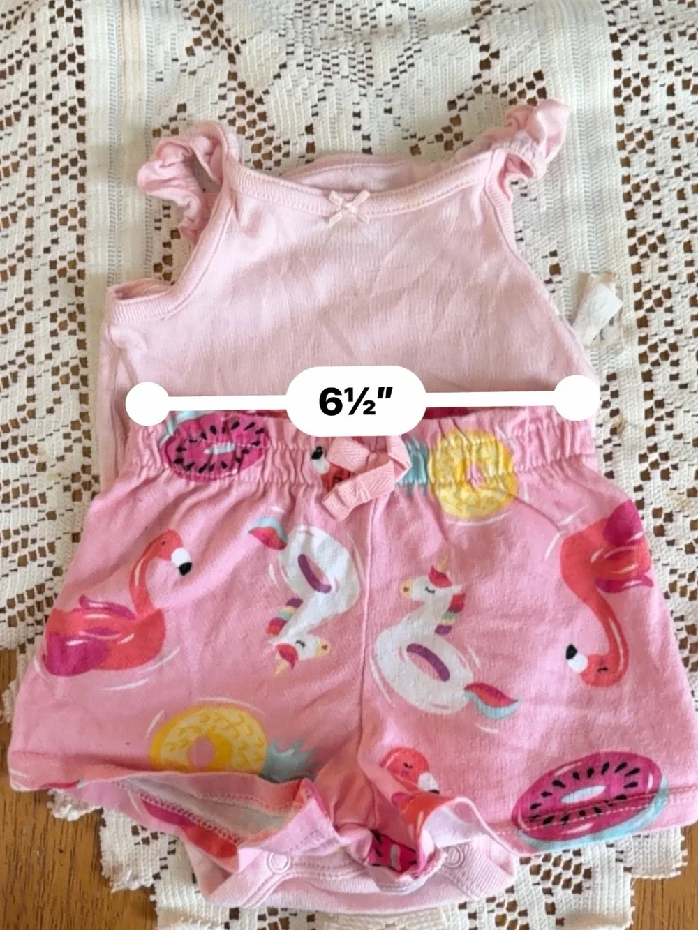 Baby Girl 3-6M Summer Bundle | 6 Pieces | Converse, Carters, Garanimals